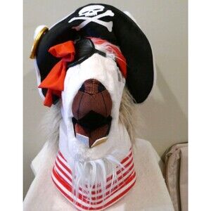 Jolly Llama Pirate Horse Big Head Plush Mask Halloween Costume Cosplay Unique